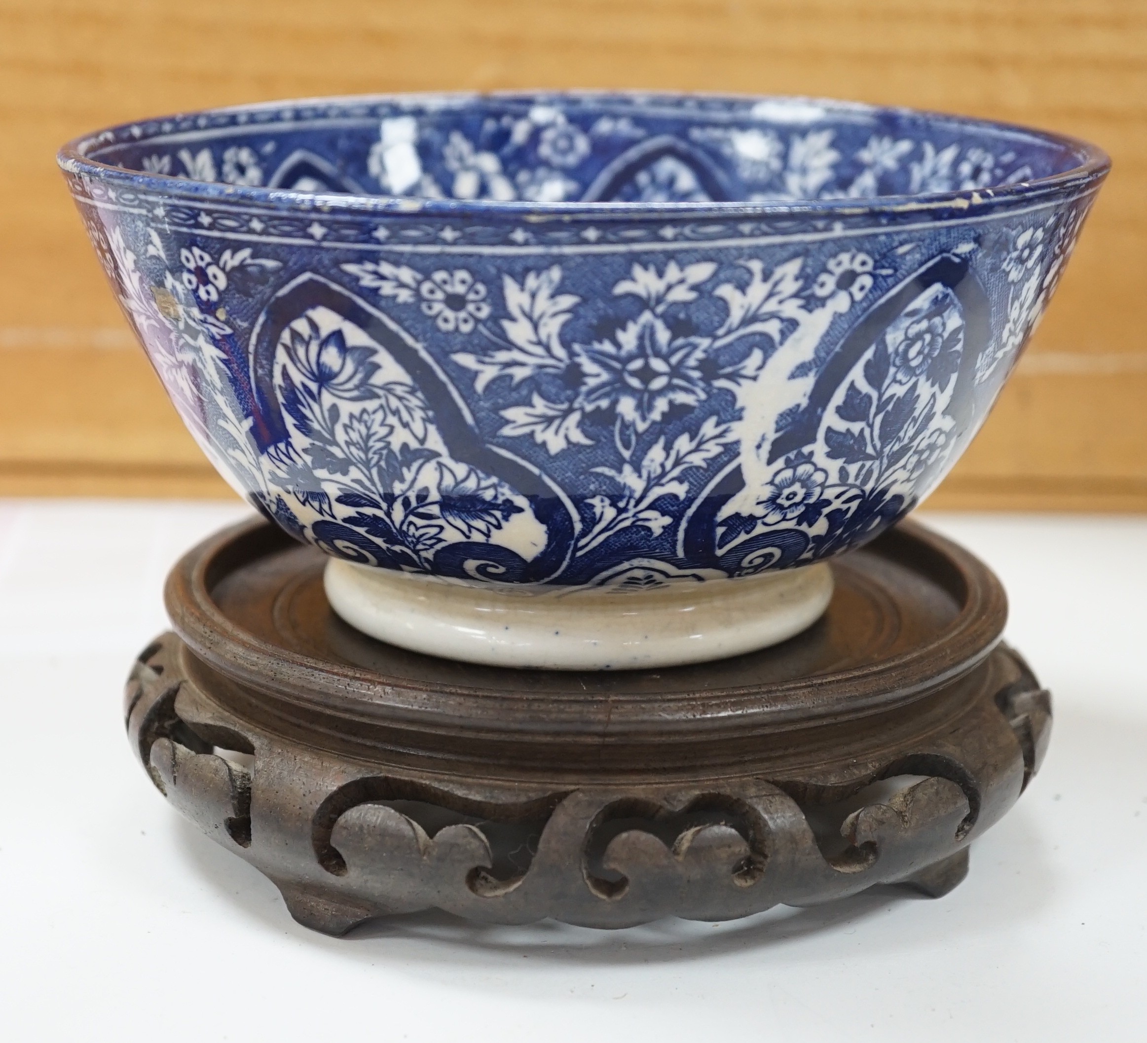 A Staffordshire bowl-16.5 cms diameter.